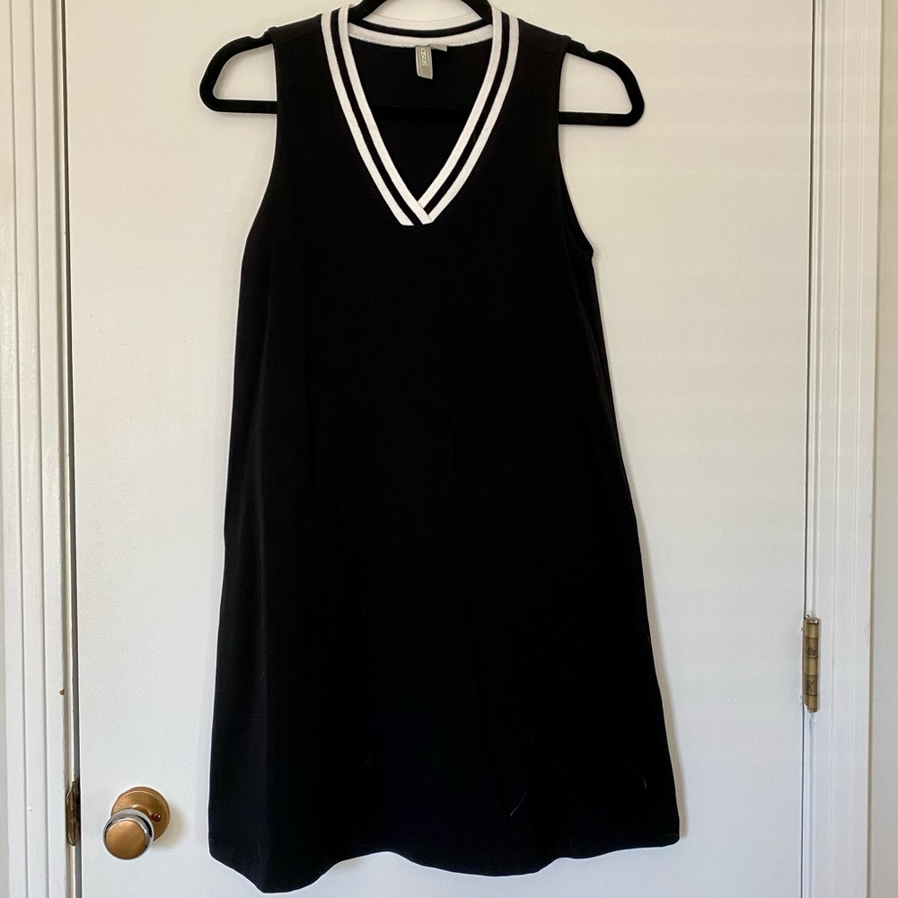 ASOS Swing Dress with Contrast Stripes on Neckline